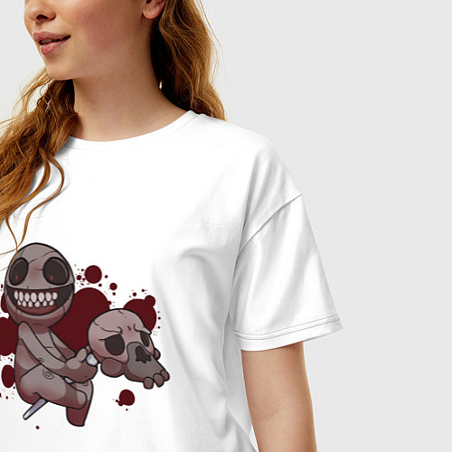 Женская футболка оверсайз The Binding of Isaac / Белый – фото 3
