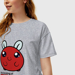 Футболка оверсайз женская The binding of isaac Monsters, цвет: меланж — фото 2