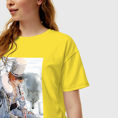 Женская футболка оверсайз Tartaglia / Желтый – фото 3