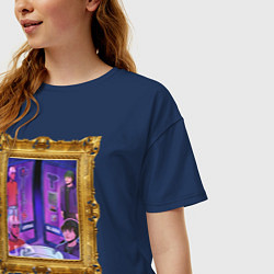 Футболка оверсайз женская Игрушечный OG Buda, цвет: тёмно-синий — фото 2