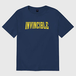 Футболка оверсайз женская Invincible Неуязвимый, цвет: тёмно-синий