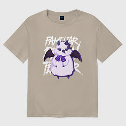 Футболка оверсайз женская Familiar Demon Teacher, цвет: миндальный