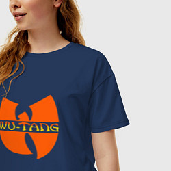 Футболка оверсайз женская Wu-Tang Orange, цвет: тёмно-синий — фото 2