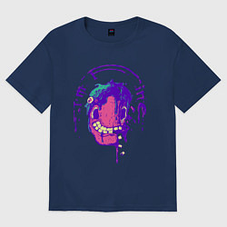 Футболка оверсайз женская Im Fine, цвет: тёмно-синий