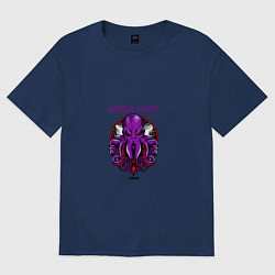 Футболка оверсайз женская Game over, цвет: тёмно-синий