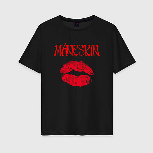 Женская футболка оверсайз Maneskin Монэскин Z / Черный – фото 1
