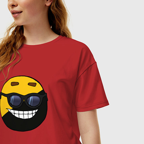 Женская футболка оверсайз Анкап / Красный – фото 3