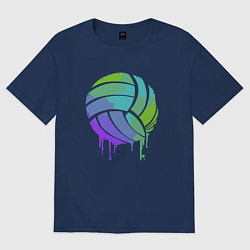 Футболка оверсайз женская Summer Ball, цвет: тёмно-синий