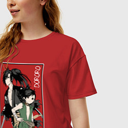 Футболка оверсайз женская Дороро Dororo, цвет: красный — фото 2