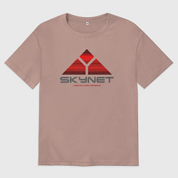 Женская футболка оверсайз Skynet