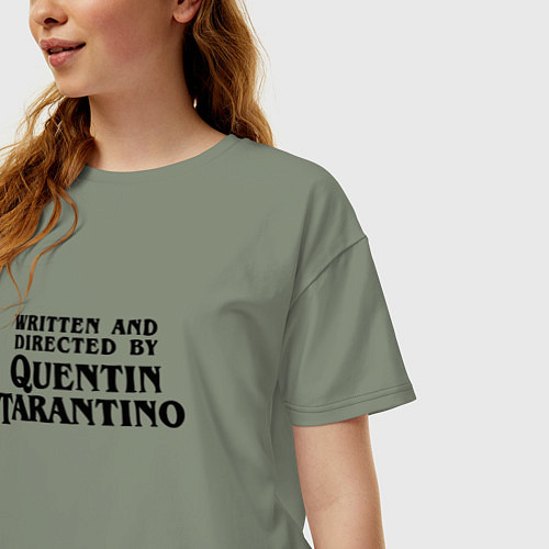 Женская футболка оверсайз Quentin Tarantino / Авокадо – фото 3