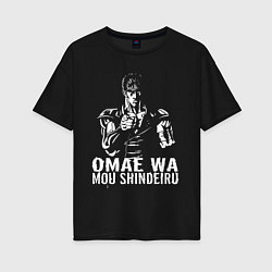 Футболка оверсайз женская OMAE WA, цвет: черный