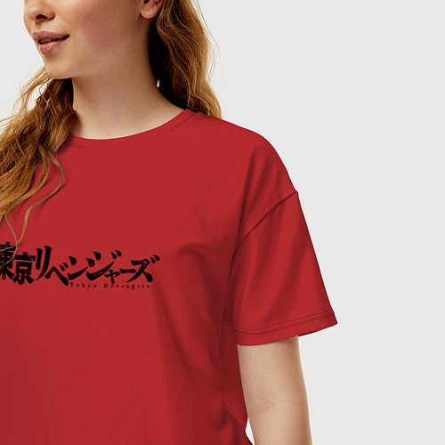 Женская футболка оверсайз ТОКИЙСКИЕ МСТИТЕЛИ TOKYO / Красный – фото 3