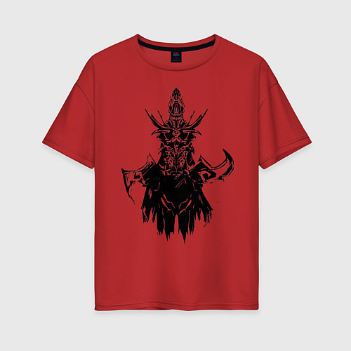 Женская футболка оверсайз Мортред Phantom Assasin DOTA2 / Красный – фото 1
