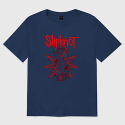 Футболка оверсайз женская Slipknot Slip Goats Art, цвет: тёмно-синий