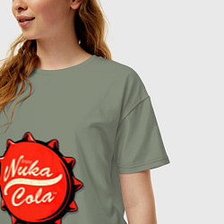 Футболка оверсайз женская Nuka Cola Fallout, цвет: авокадо — фото 2