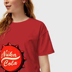 Футболка оверсайз женская Nuka Cola Fallout, цвет: красный — фото 2