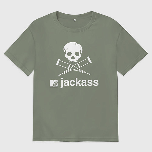 Женская футболка оверсайз Jackass / Авокадо – фото 1