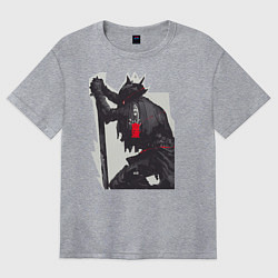 Футболка оверсайз женская Bloodborne, цвет: меланж