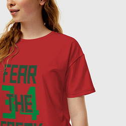 Футболка оверсайз женская Fear The Freak 34, цвет: красный — фото 2