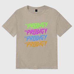 Футболка оверсайз женская The Prodigy, цвет: миндальный