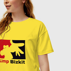 Футболка оверсайз женская Limp Bizkit, цвет: желтый — фото 2