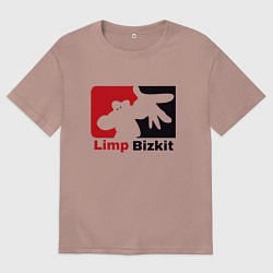 Футболка оверсайз женская Limp Bizkit, цвет: пыльно-розовый