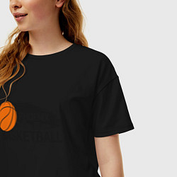Футболка оверсайз женская Basketball Phoenix, цвет: черный — фото 2