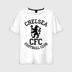 Футболка оверсайз женская Chelsea CFC, цвет: белый