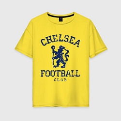 Футболка оверсайз женская Chelsea FC: Lion, цвет: желтый