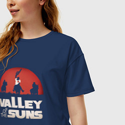 Футболка оверсайз женская Valley Of The Suns, цвет: тёмно-синий — фото 2