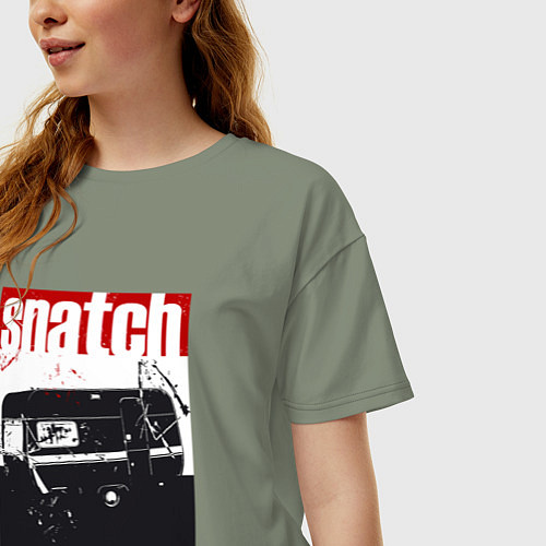 Женская футболка оверсайз Большой куш Гай Ричи / Авокадо – фото 3