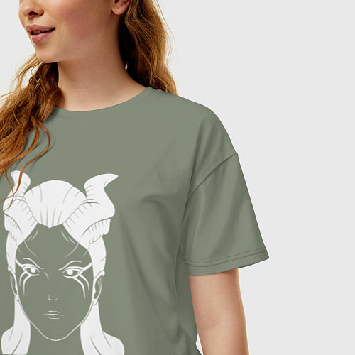 Женская футболка оверсайз Акаша из Доты 2 / Авокадо – фото 3