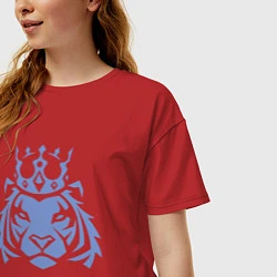Футболка оверсайз женская Царь Тигр, цвет: красный — фото 2