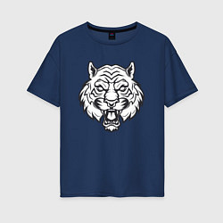 Футболка оверсайз женская White Tiger, цвет: тёмно-синий