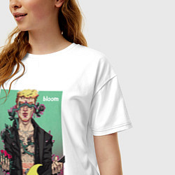 Футболка оверсайз женская MGK Bloom, цвет: белый — фото 2