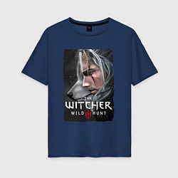 Футболка оверсайз женская ВЕДЬМАК WITCHER Z, цвет: тёмно-синий