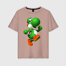 Женская футболка оверсайз 3d Yoshi