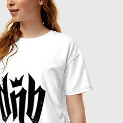 Футболка оверсайз женская DnВ, цвет: белый — фото 2