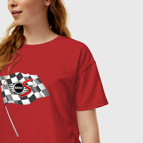 Женская футболка оверсайз Mini S / Красный – фото 3