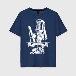 Футболка оверсайз женская Arctic Monkeys, рок, цвет: тёмно-синий