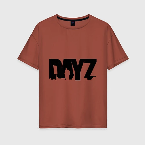 Женская футболка оверсайз DayZ / Кирпичный – фото 1