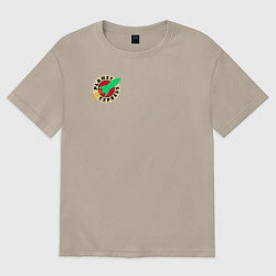 Футболка оверсайз женская Футурама - Межпланетный экспресс, цвет: миндальный