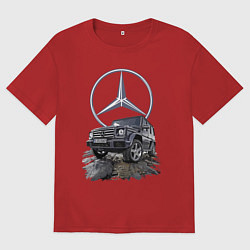 Футболка оверсайз женская Гелик - лучше всех!, цвет: красный