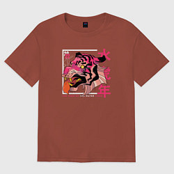 Футболка оверсайз женская Tiger The year of the water tiger, цвет: кирпичный