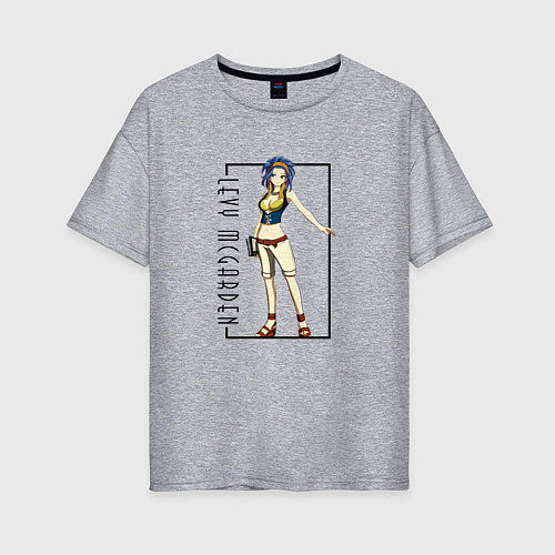 Женская футболка оверсайз Леви МакГарден Хвост феи / Меланж – фото 1