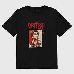 Футболка оверсайз женская Декстер Марка, цвет: черный