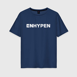 Футболка оверсайз женская ENHYPEN, цвет: тёмно-синий