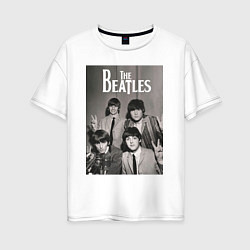 Футболка оверсайз женская Легендарные музыканты, цвет: белый