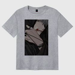 Футболка оверсайз женская One shots, цвет: меланж